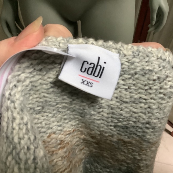 CAbi 3701 Shetland Cardigan Open Fringed Size XXS - Picture 8 of 10